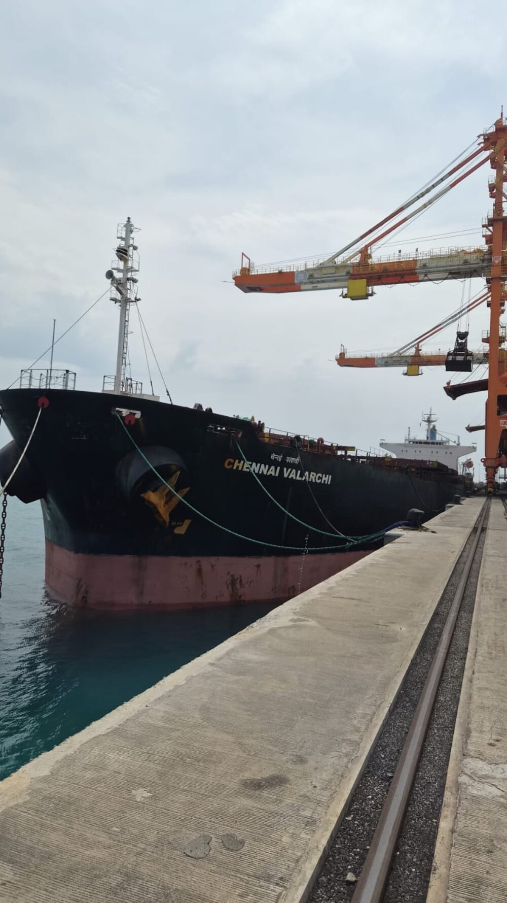 MV Chennai Valarchi deck view